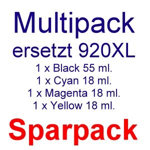 Druckerpatronen Multipackersetzt HP 920XL (4 Patronen Komplettset!)