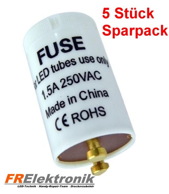 5er Pack Premium LED Starter für LED Röhre T8 - Dummy-S - FRElektronik