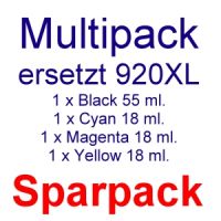 Druckerpatronen Multipack ersetzt HP 920XL (4 Patronen Komplettset!)