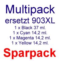 Druckerpatronen Multipack ersetzt HP 903XL (4 Patronen Komplettset!)